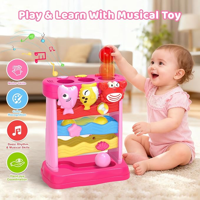 Musical Toys for 1 2 3 Years Old Toddlers Girls, Interactive Feeding Toy - Image 4
