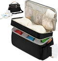 Breastmilk Cooler Bag with 6 Ice Pack, Wearable Breast Pump Bag Compatible with by GDNasist