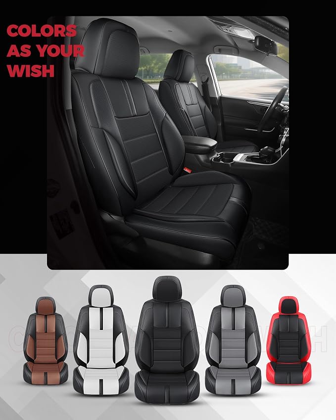 FREESOO Black Front Car Seat Covers - Image 7