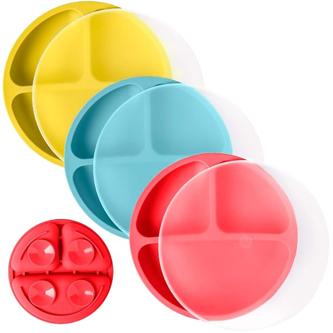 WeeSprout Suction Plates with Lids by WeeSprout