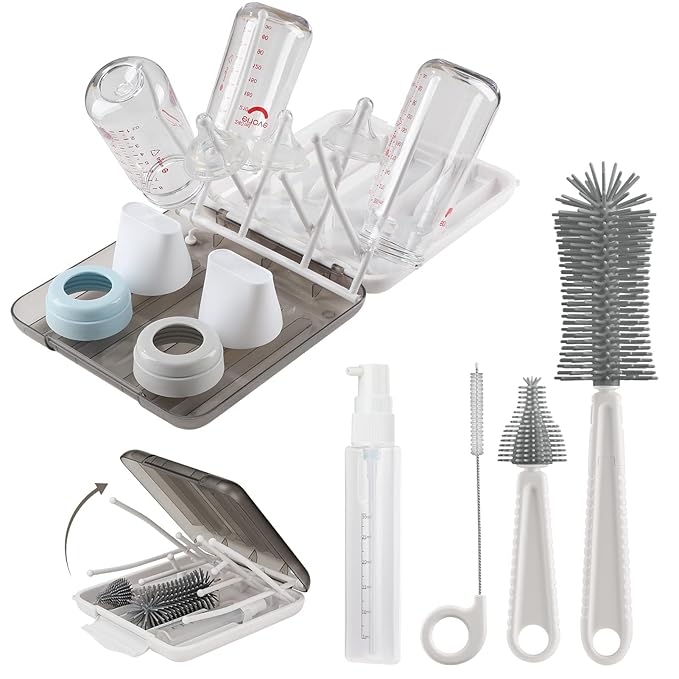 Baby Bottle Brush, 6 in 1 Bottle Cleaner Set by MothersMust-haveGiftsList