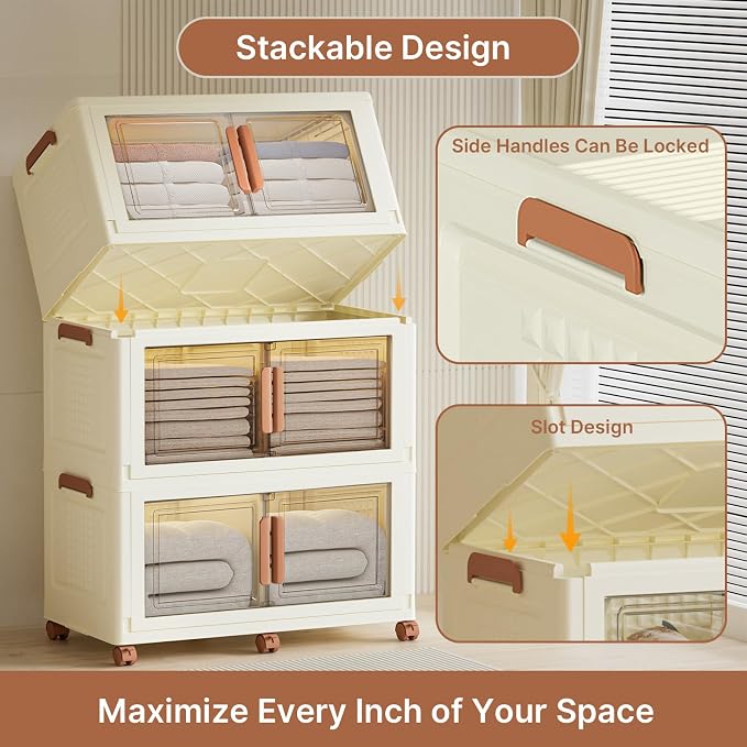 480Qt/120Gal Extra Large Stackable Storage Bins - Image 5