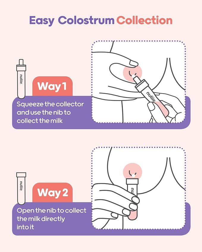 Nuliie Colostrum Collector Kit 7ml/12pcs, Reusable Breast Milk Collector - Image 4