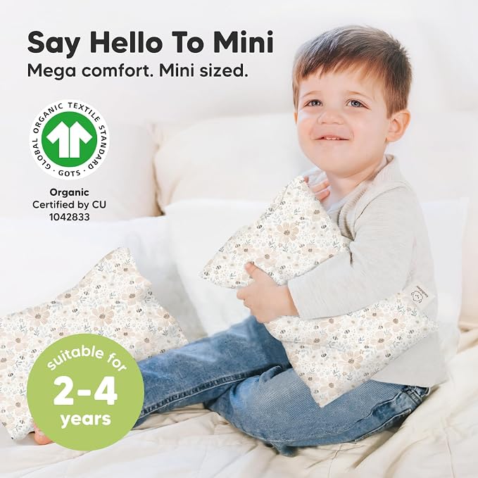 Mini Toddler Pillow with Pillowcase - Image 3