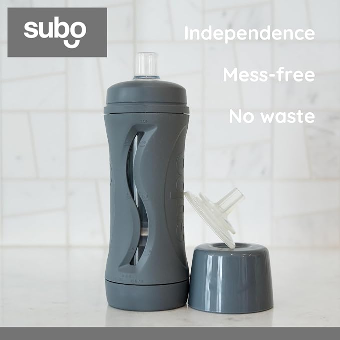 Subo Baby Food Bottle | No Mess Baby Toddler Self Feeder | Squeeze Free Design - Image 8
