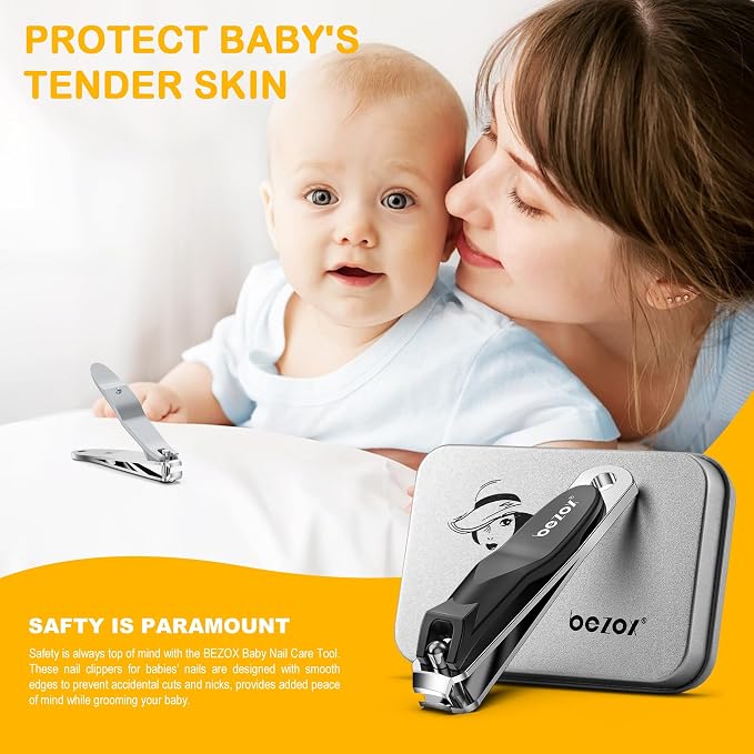 BEZOX Safe Baby Nail Clippers, Small Jaw Kids Nail Clipper Trimmers - Image 2