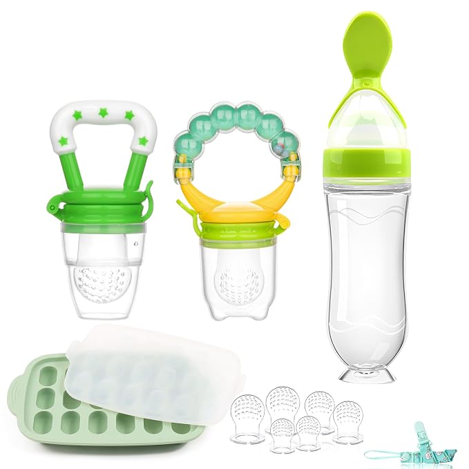 Baby Fruit Feeder & Baby Breastmilk Popsicle Molds-WAJIAYON Silicone Babies - Image 8
