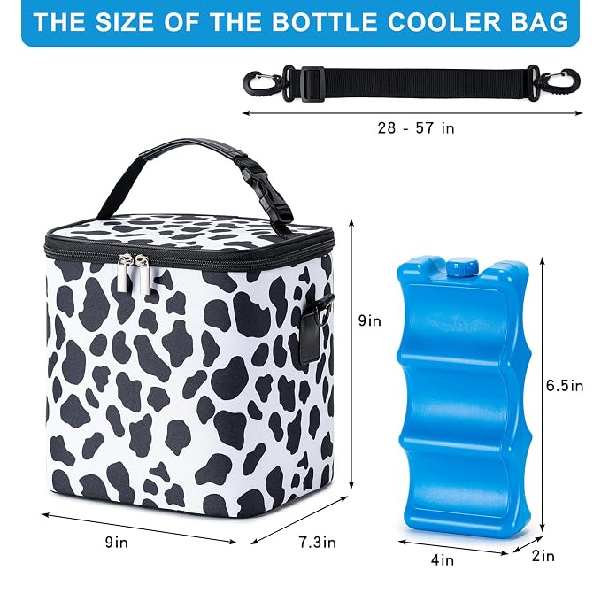 Breastmilk Cooler Bag with Ice Pack Fits 6 Baby Bottles Up to 9 Ounce, Baby - Image 5