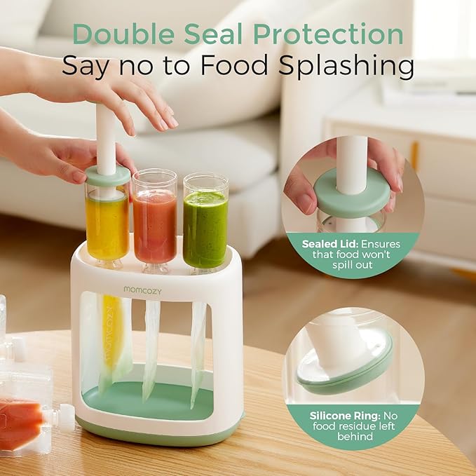 Momcozy Squeeze Station, Baby Food Maker&Pouch Filler - Image 2