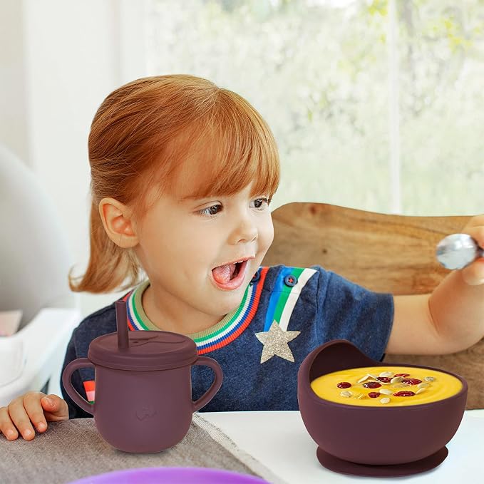 100% Silicone Baby Feeding Set, BPA Free Dishes - Image 7