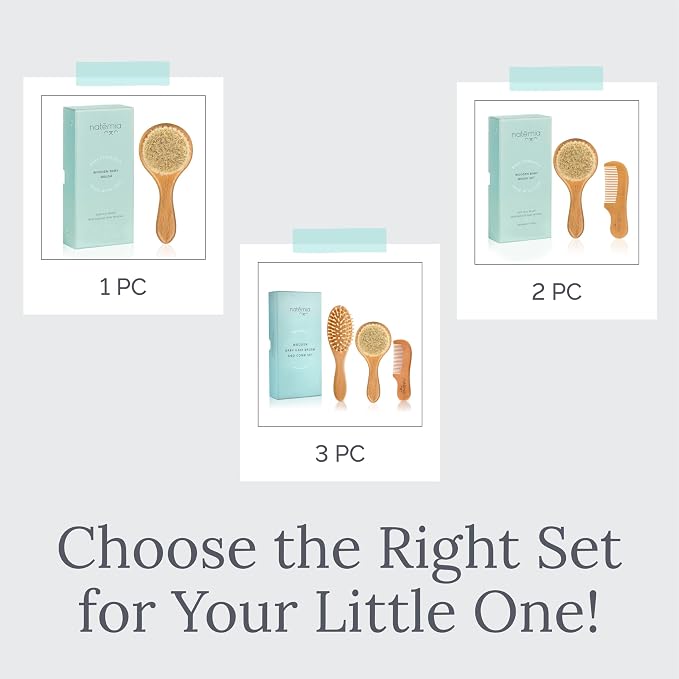 Natemia Baby Hair Brush and Comb Set - Image 6