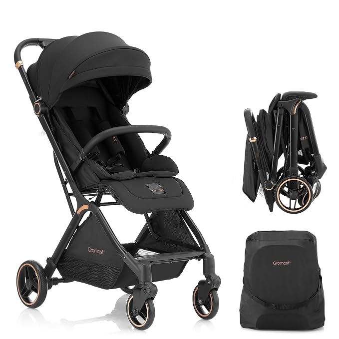 Gravity Folding Baby Stroller by Gromast