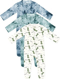 Jimonda Baby Girls Boys Footed Pajamas, Rayon From Bamboo, 2 Way Zipper Long by JimondaBaby