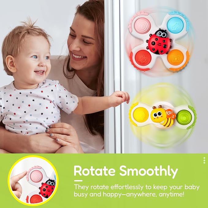 ALASOU 3PCS Pop Suction Cup Spinner Toys - Image 8