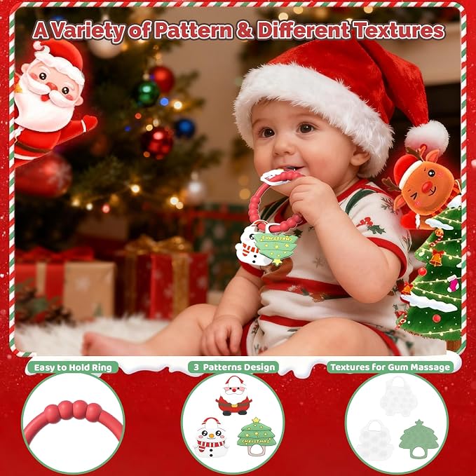 Christmas Baby Teething Ring - Image 4