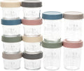 WeeSprout Glass Baby Food Storage Jars w/ Lids Snack, Reusable Small Containers by WeeSprout