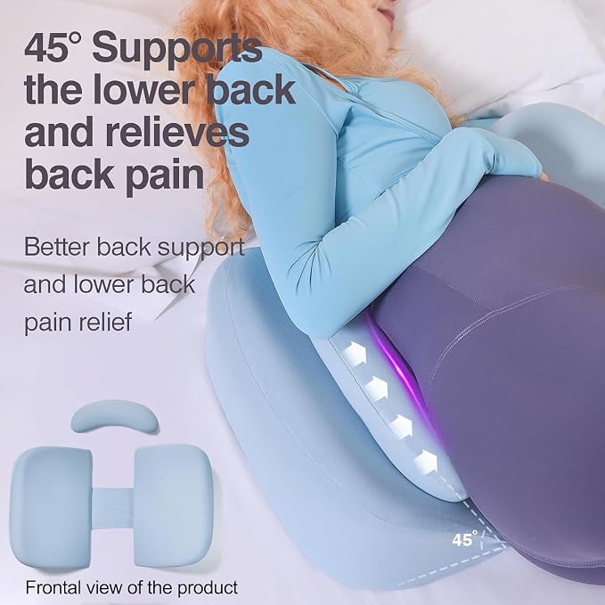 Pregnancy Pillows for Sleeping, Upgraded Memory Foam Maternity Pillow, - Image 3