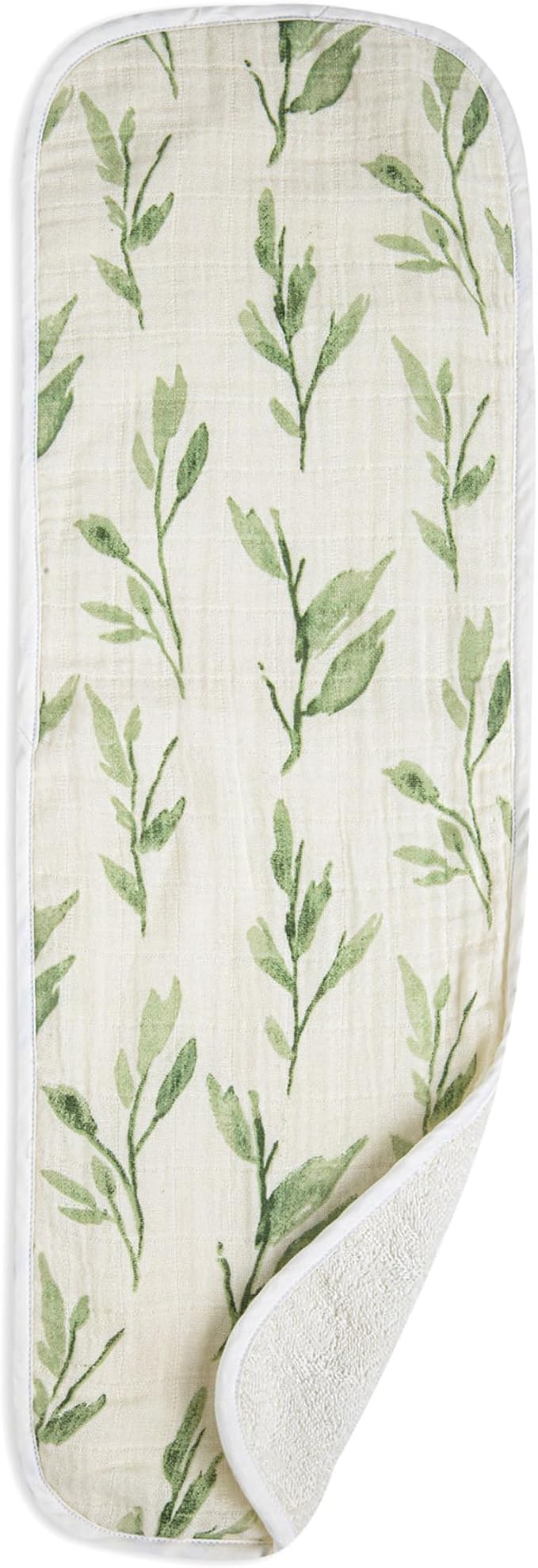 Crane Baby Cotton Muslin Burp Cloths Set of 3, Absorbent Floral Baby Burp Cloths - Image 6