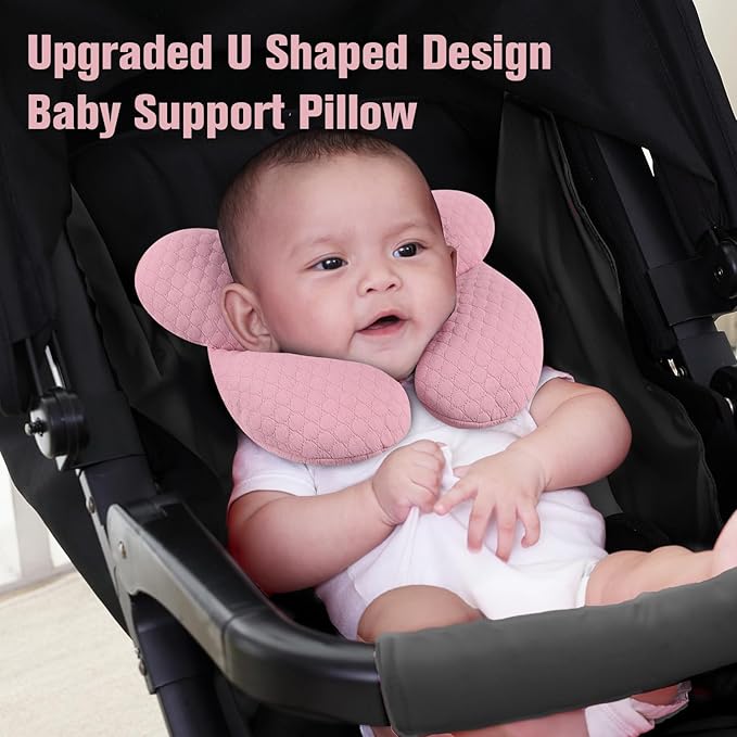 KAKIBLIN Baby Travel Pillow, Upgraded Baby Neck Pillows - Image 3