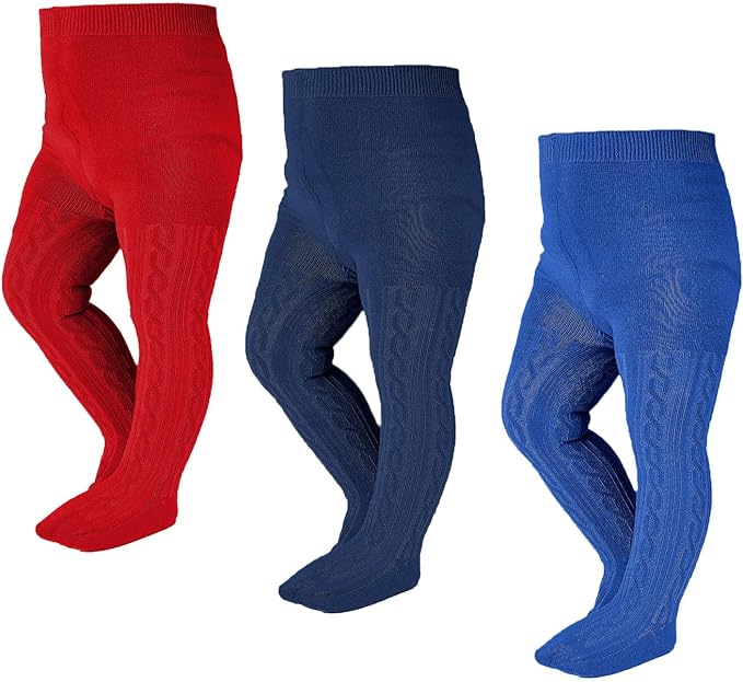 EPEIUS Baby Girl Tights Thick Cable Knit Leggings Stockings Cotton Pantyhose by EPEIUS