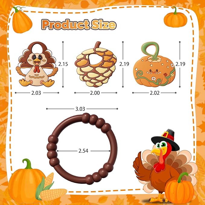 Thanksgiving Baby Teething Ring - Image 2