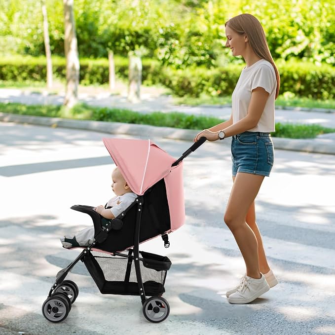Baby Joy Lightweight Stroller, Compact Toddler Travel Stroller - Image 9