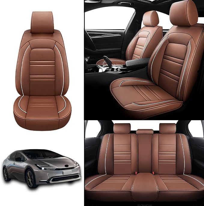 Seat Covers for Toyota Prius 2001-2025 | 5-Seats Leather Seat Covers - Image 2