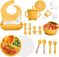 Baby Led Weaning Supplies, 17 Piece BPA-Free Silicone Feeding Set, Eating by Catvegue
