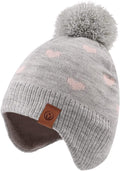 JANGANNSA Knitted Baby Hat Scarf Set Winter Warm Boys Girls Beanie Fleece by JANGANNSA
