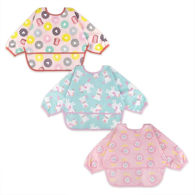 Long Sleeve Bibs For Babies 6-24 Months Full Coverage Shirt Bib for Baby Boys by Baby+Noah