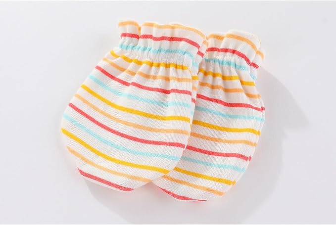 5 Pairs Baby Not Scratch Mittens 0-6 Months New Born Boy Girl Gloves Cute - Image 2