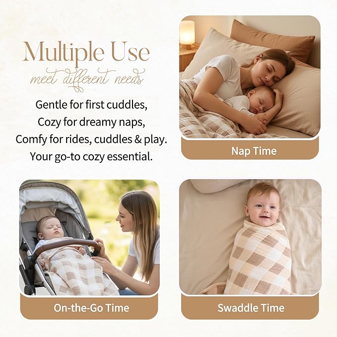 Ultra-Soft Muslin Baby Blanket - Image 4