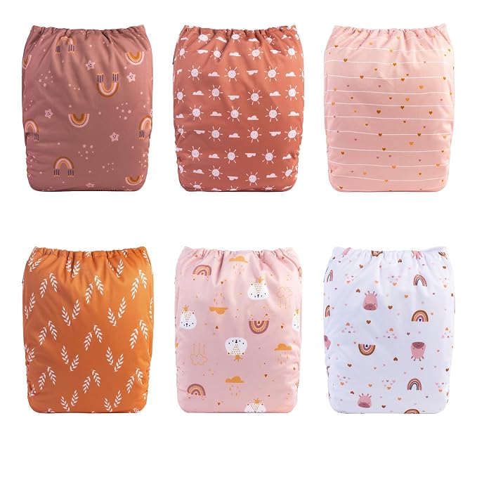 babygoal Baby Cloth Diapers 6 Pack - Image 2