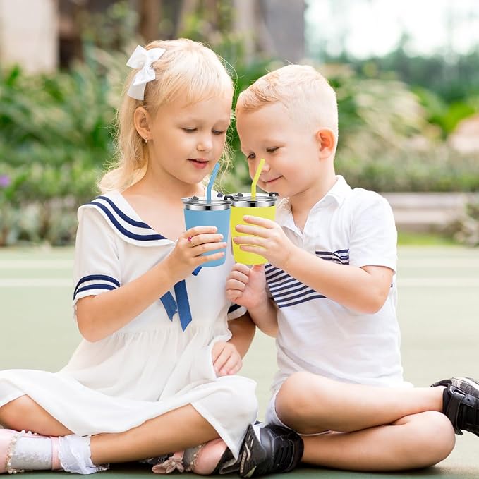 Kids Cups with Straws and Lids Leak Proof, 12oz Sippy Cups - Image 7