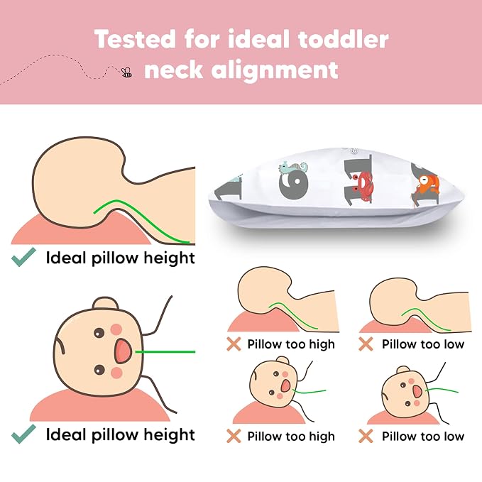 Toddler Pillow with Pillowcase - Image 6
