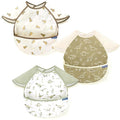 GRSSDER 3-pack Mess Proof Baby Feeding Bibs by BUYNOW