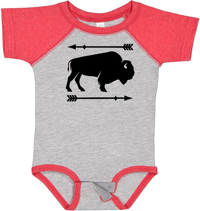 inktastic Buffalo Cute Animal Western Baby Bodysuit by Inktastic