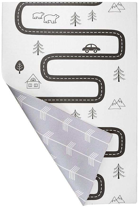 Baby Care Play Mat 73’’ x 49’’ Original One-Piece Reversible Rollable by Baby+Care+Play+Mat