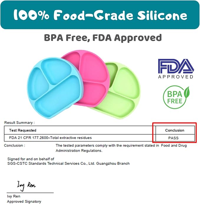 Silikong Suction Plate for Toddlers | BPA Free, 100% Food-Grade Silicone | - Image 3