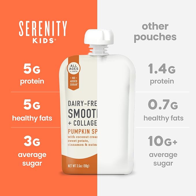 Serenity Kids Organic Pumpkin Spice Protein Smoothie Pouch - Image 7