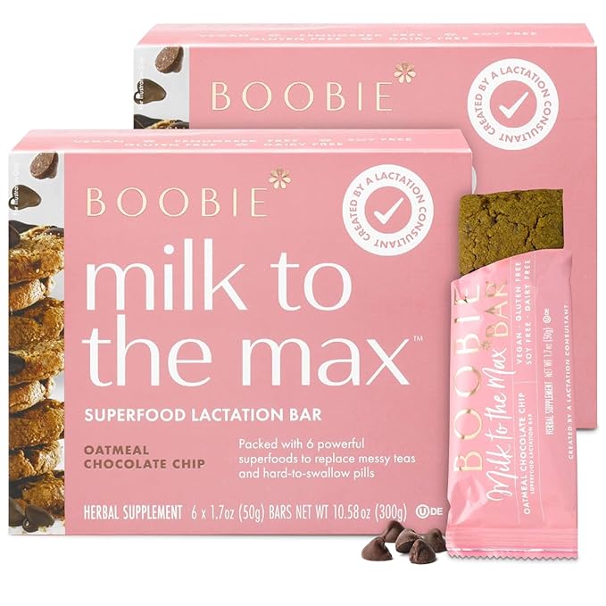 Boobie Bar Superfood Oatmeal Chocolate Chip Lactation Bar by Boobie