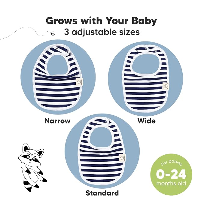 8-Pack Organic Baby Bibs for Boys, Girls - Image 4