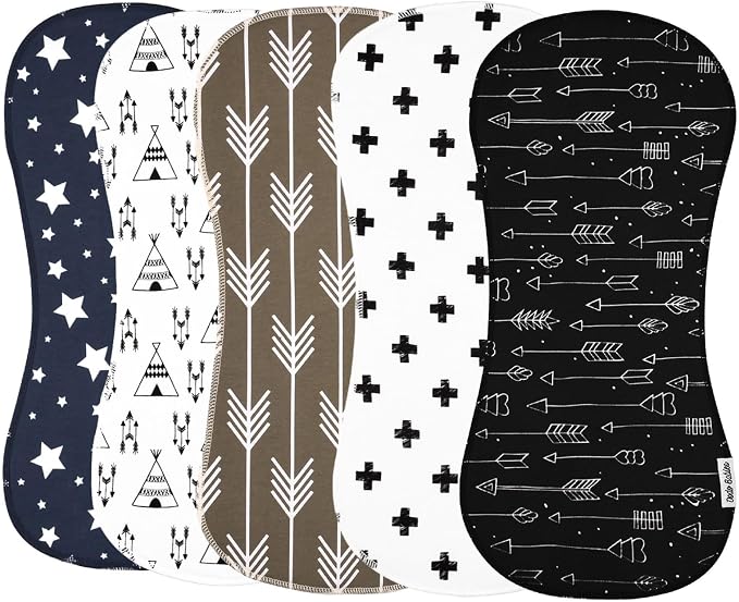 Dodo Babies 5-Pack Baby Burp Cloths - Image 8