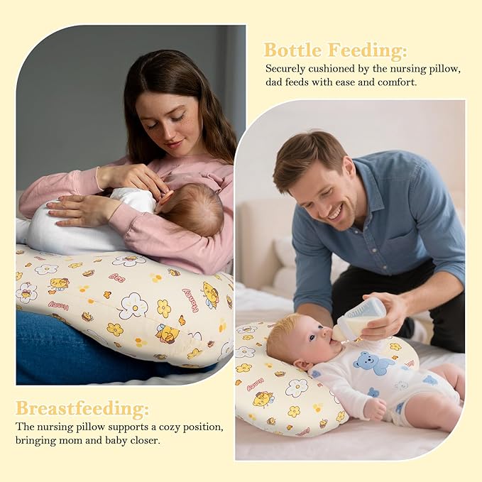 Nursing Pillow & Breastfeeding Pillow – Ergonomic C-Shape - Image 3