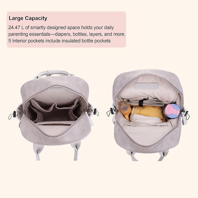 JESSIE & JAMES Saturday EDC Diaper Bag Backpack Multi Function Diaper Bag - Image 3