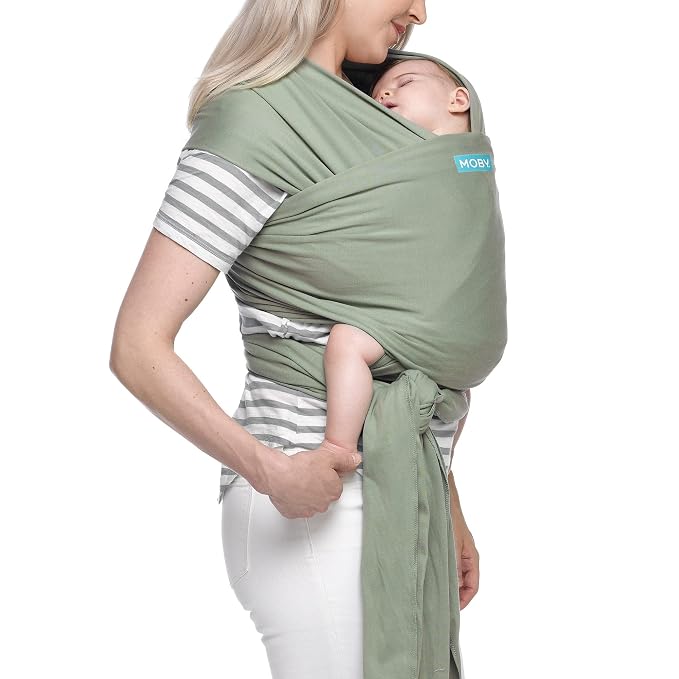 Moby Baby Wrap Carrier Classic for Newborns to Toddlers, Infant Sling Carrier - Image 2