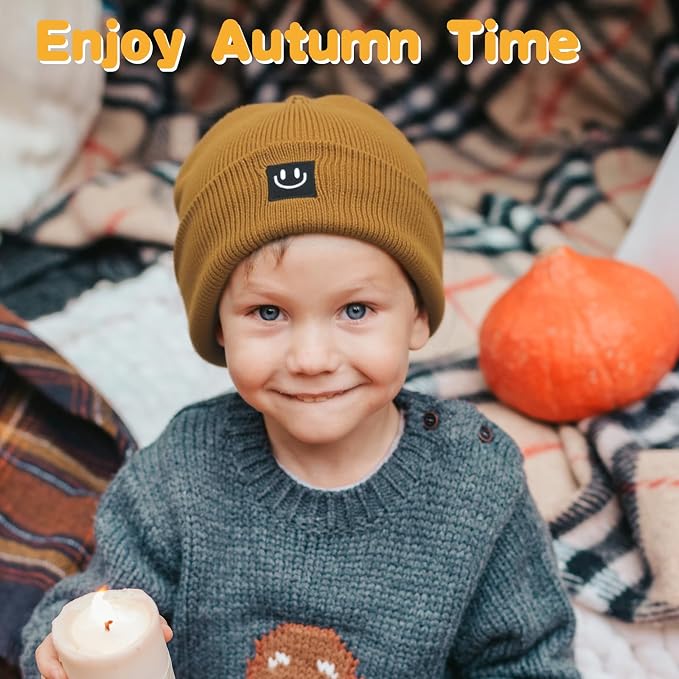 3 Packs Baby Beanie Cute Toddler Beanies Kids Winter Hat Boys Girls Warm Knit - Image 6