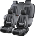 Coverado Car Seat Covers Full Set, Car Seat Protector Waterproof, Nappa Leather by COVERADOAUTO