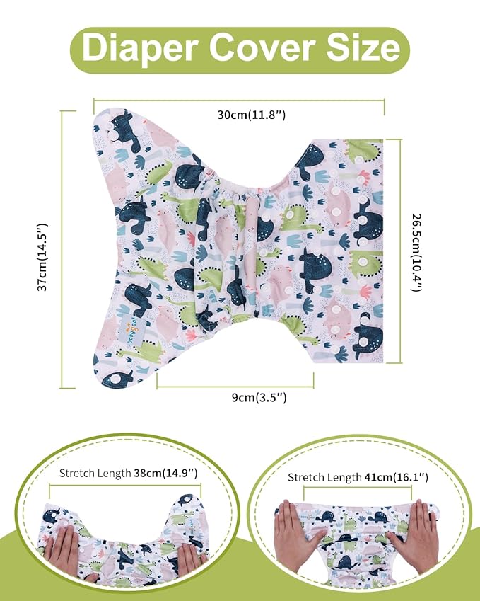 babygoal Cloth Diaper Covers 6 Pack - Image 3