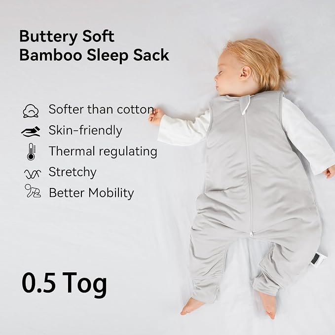 BubblePanda Rayon Made from Bamboo Toddler Sleep Sack - Image 2